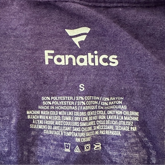 TCU Horned Frogs Fanatics Purple Fitted V-Neck Tee Women’s Size Small Collegiate - Picture 13 of 13